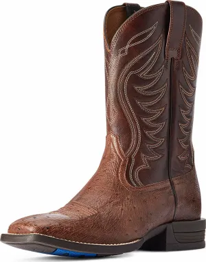 Ariat Men's Boots - Reckoning Smooth Ostrich - Dark Tobacco / Nut Brown 10042473