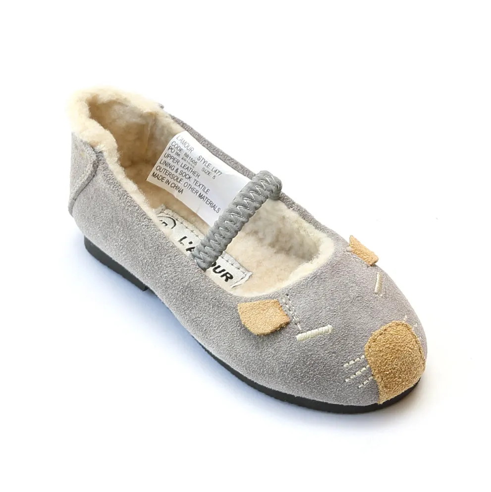 L'Amour Girls Mouse Flats