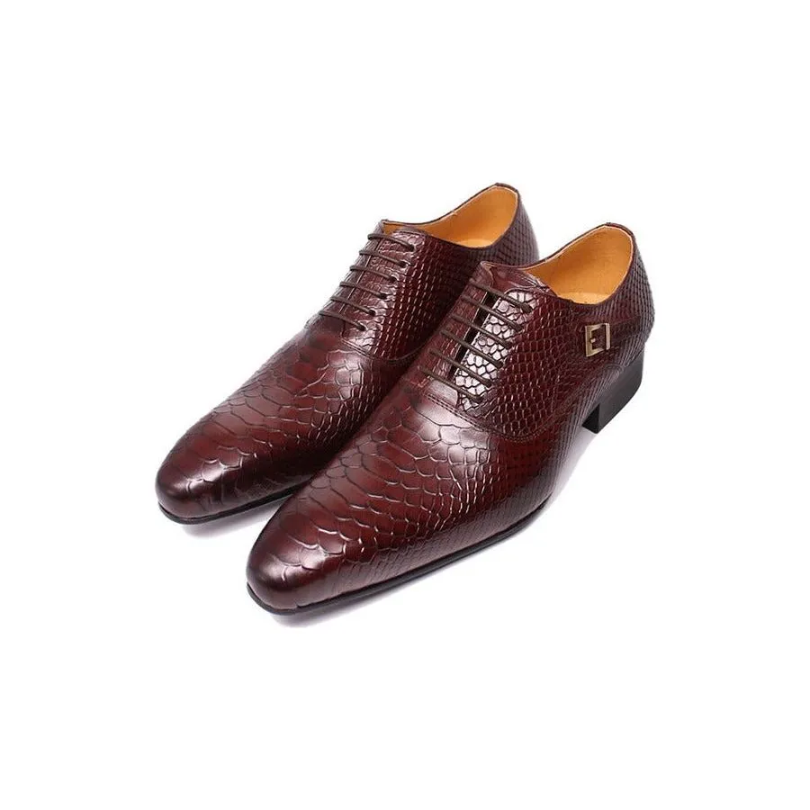 LuxeSnake Executive Oxford Business Shoes