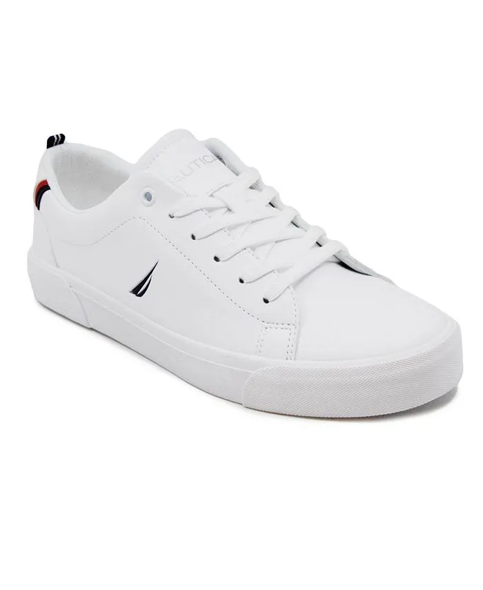 Men's Graves Court Lace-Up Nautica Sneakers, White