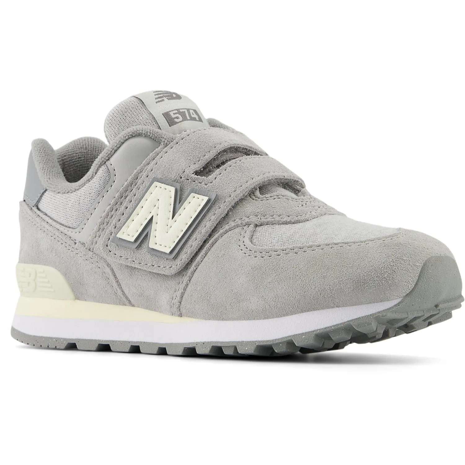 New Balance 574 Kids Hook & Loop Sneakers Concrete