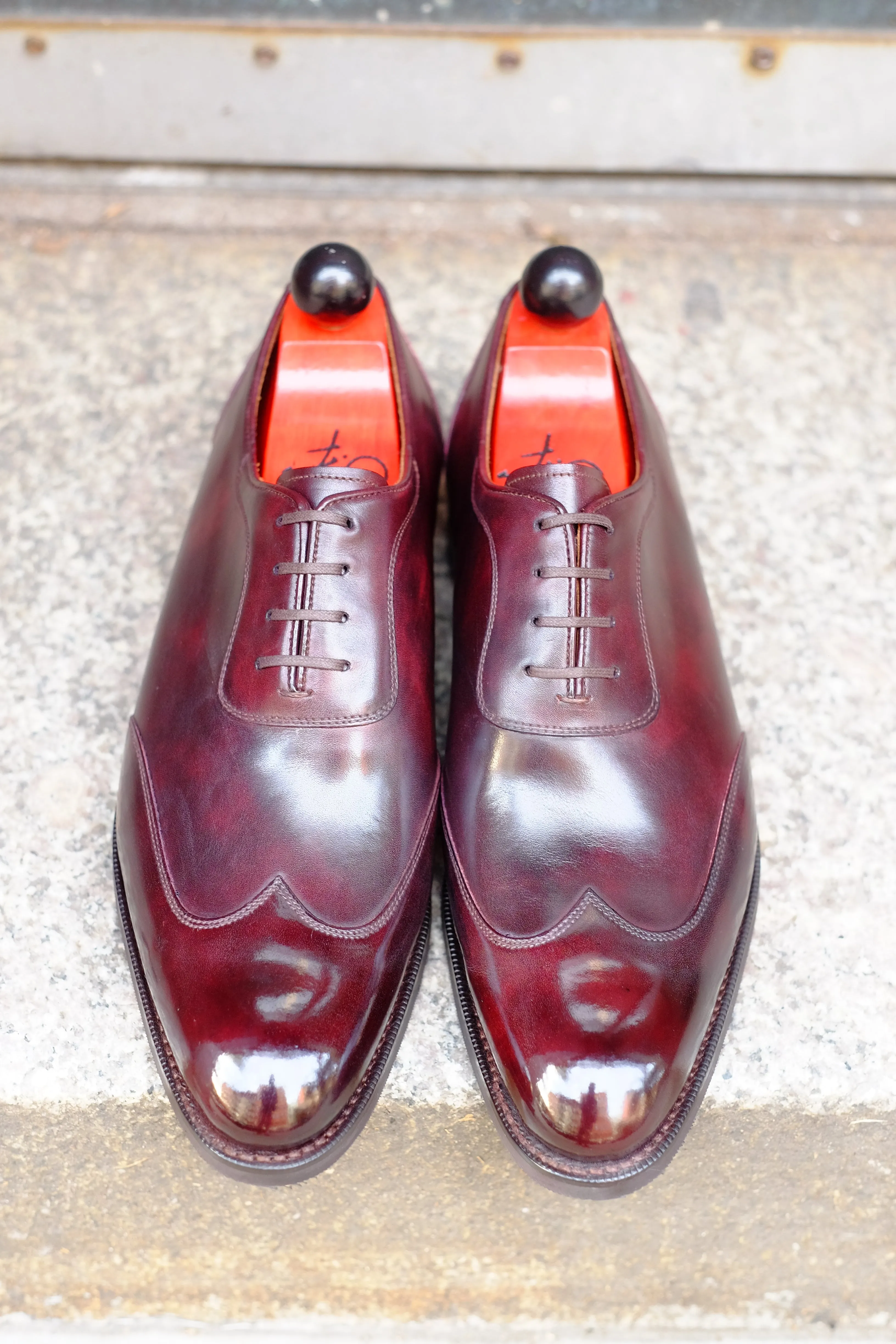 Rainier - MTO - Plum Museum Calf - NGT Last - City Rubber Sole