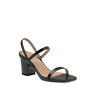 The Slingback Miranda - Coal   Block Heel Kit 3 Coal-FINAL SALE