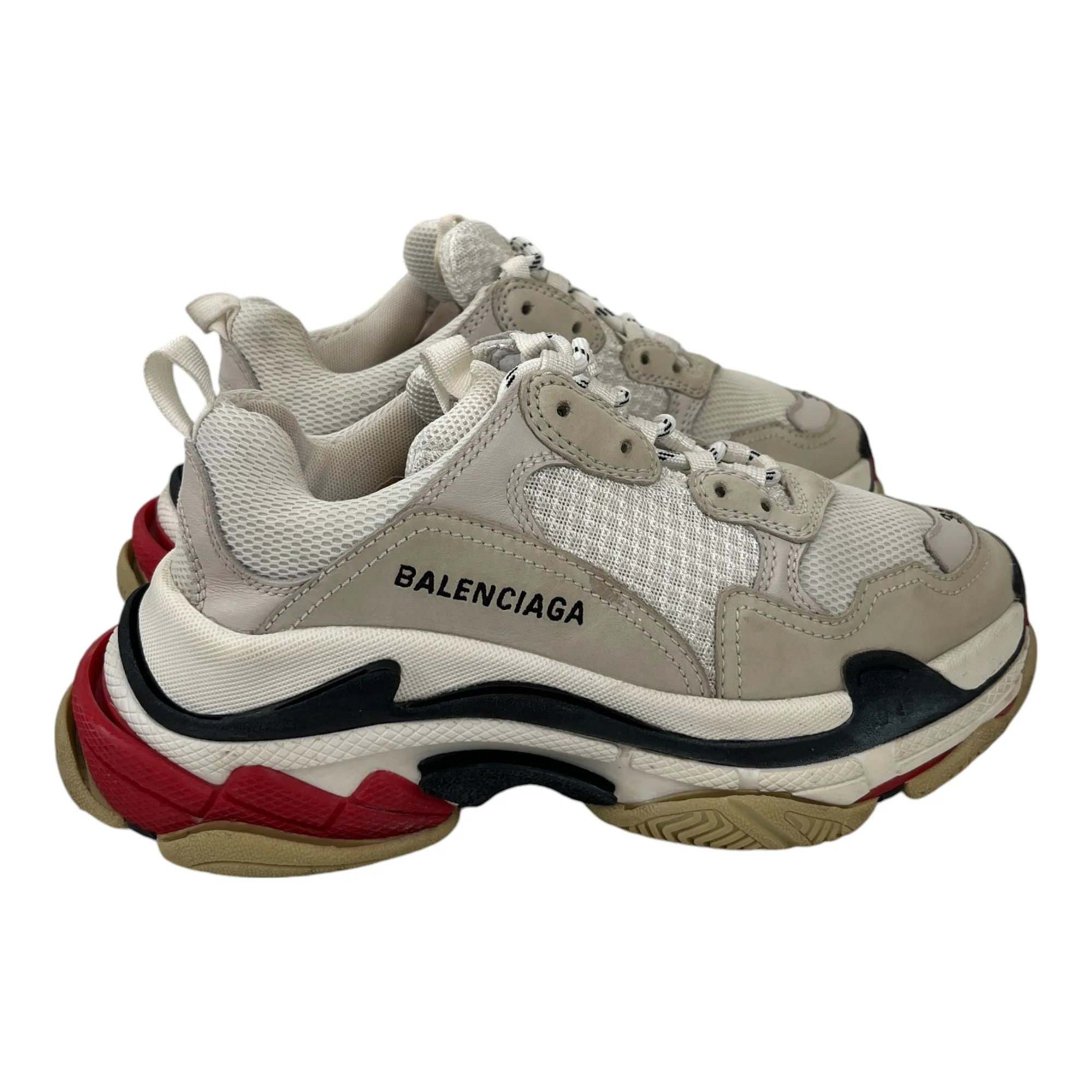 Women's Triple S Low Trainers Beige Size EU 38 / UK 5